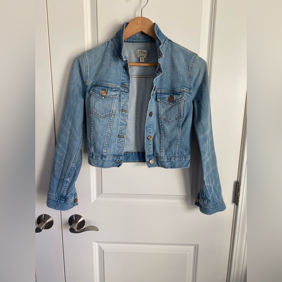 Jcrew Cropped Denim Jacket. Size XS.